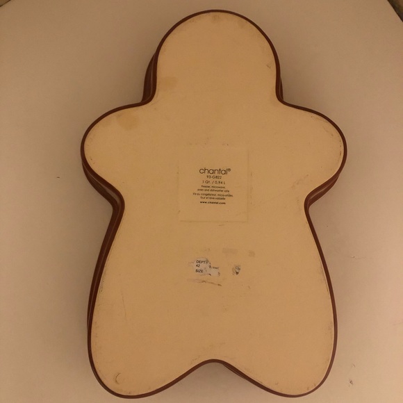 Chantal Brown Gingerbread Man Baking Dish 1 Qt - Picture 2 of 6